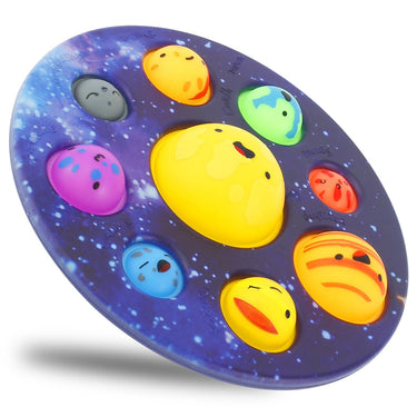SpacePop | Diversión de juego relajante - Planet Simple Dimple Fidget Popper para niños